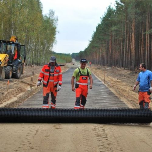 Георешетка усиления - POLGRID BX BIAXIAL - Pietrucha Group - для стабилизации грунта / для фундамента / для общественных работ