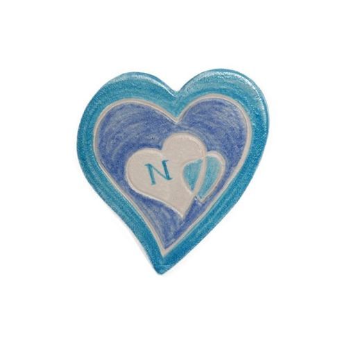 Поднос для обслуживания из керамики - CUORI AZZURRI - mavi ceramica - из глины / для профессионального использования