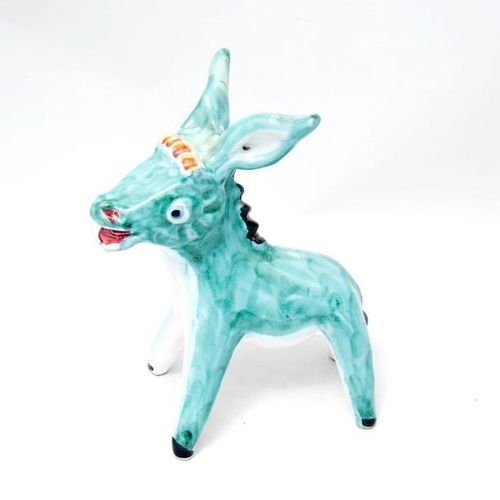 Скульптура из керамики - ASINELLO - mavi ceramica - отдельностоящая / для профессионального использования / синяя