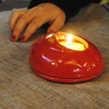 Подсвечник из глазированной керамики - FIAMMETTA  - mavi ceramica - для профессионального использования