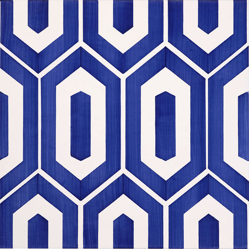 Плитка из керамики - Square Hexagon - mavi ceramica - полуглянцевая / окрашенная / для интерьера