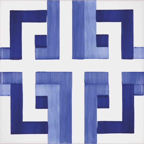 Плитка из керамики - Blue Type 14 - mavi ceramica - эмалевая / для интерьера / для ванной комнаты