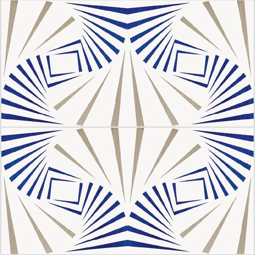 Плитка из керамики - Squares Type 5 - mavi ceramica - полуглянцевая / окрашенная / для интерьера