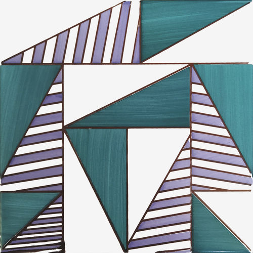 Плитка из керамики - TARTAN TEXTILE 3 - mavi ceramica - матовая / для интерьера / для наружного применения