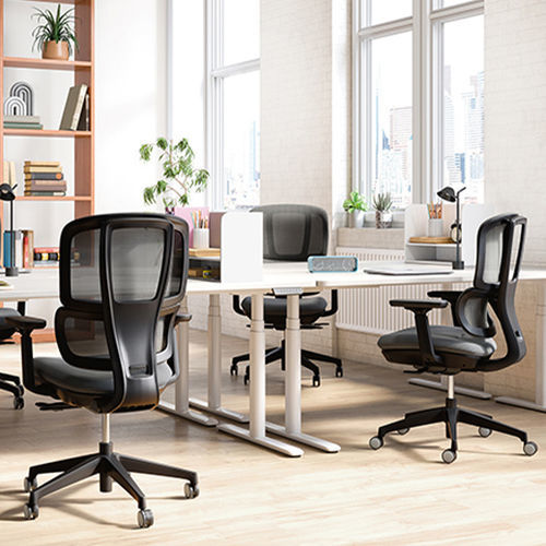 Стул для работы из ткани - H2 BIFMA - Zhejiang Sunon Furniture Manufacture Co., Ltd. - из сетки / из пластика / из фетра