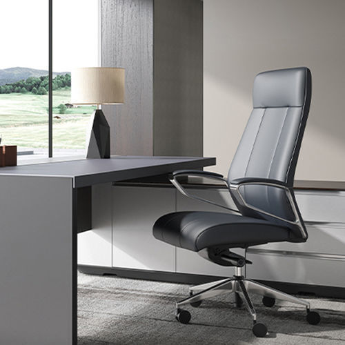 Современное директорское кресло - Calm  - Zhejiang Sunon Furniture Manufacture Co., Ltd. - из кожи / из стали / с подголовником