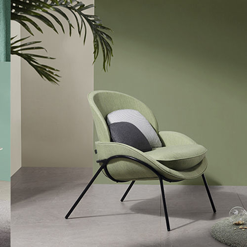 Современное кресло - UU - Zhejiang Sunon Furniture Manufacture Co., Ltd. - из ткани / со съемной подушкой / серое