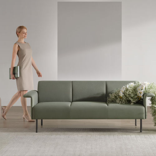 Современный диван - F5 - Zhejiang Sunon Furniture Manufacture Co., Ltd. - из ткани / из кожи / с подлокотниками
