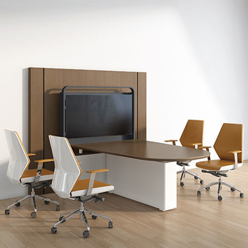 Директорский рабочий стол - I-work II - Zhejiang Sunon Furniture Manufacture Co., Ltd. - напольный / современный / из дуба