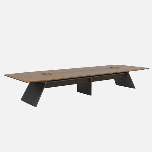 Современный стол для конференций - Aulenti  - Zhejiang Sunon Furniture Manufacture Co., Ltd. - из фанерованной древесины / из орехового дерева / с основанием из древесины