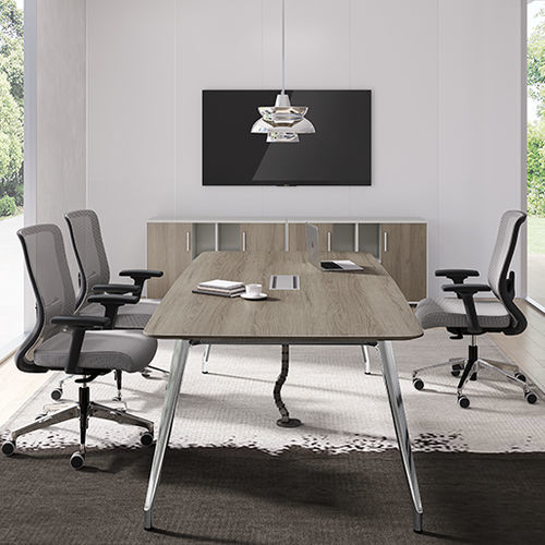 Современный стол для собраний - I-Varna - Zhejiang Sunon Furniture Manufacture Co., Ltd. - из дерева / с основанием из алюминия / прямоугольный