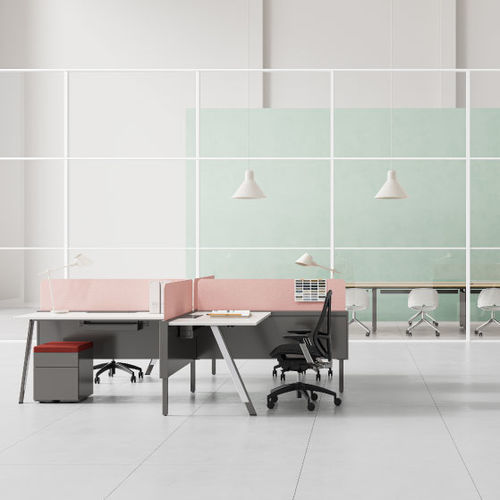 Рабочий стол для офисов открытого типа - VERDURE-X - Zhejiang Sunon Furniture Manufacture Co., Ltd. - напольный / современный / из дуба