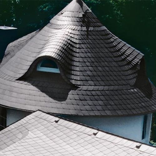 Плоская крыша - GERMAN PATTERN - Cedral - из волокнистого цемента / имитация шифера / огнестойкая