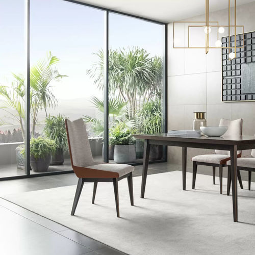 Современный cтул для столовых - L12 - Zhongshan Four Seas Furniture MFG. Ltd. - для интерьера / из ткани / из фанерованной древесины