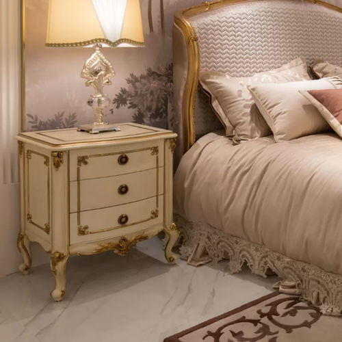 Стилизованный ночной столик - Fontainebleau 388 - Zhongshan Four Seas Furniture MFG. Ltd. - из МДФ / с основанием из МДФ / прямоугольный