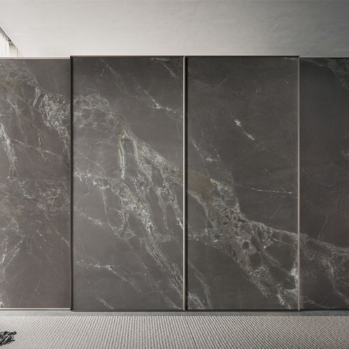 Плита из камня из спеченного камня - INVISIBLE  - Guangdong Overland Ceramics Co., Ltd. - для внутренней компоновки / для кухни / полированная