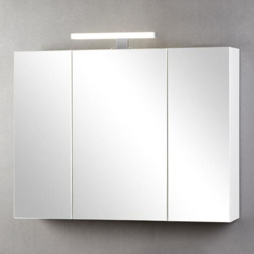 Современный шкаф для ванной комнаты с зеркалом - HDM-FL8167C-02 - Huida Sanitary Ware Co., Ltd. - для бытового использования / из дерева / из меламина