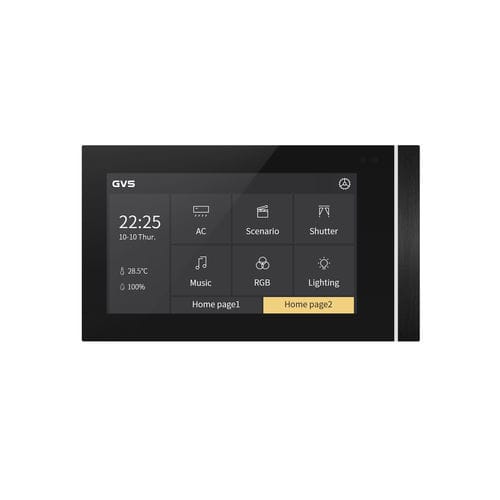 Клавиатура устройства управления для систем домашней автоматизации - SMART TOUCH V50 HORIZONTAL - Guangzhou Video-Star Intelligent Corp., Ltd - для светильника / настенная / с сенсорным экраном