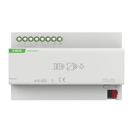 Регулятор света на DIN-рейке - KA/D 0103.1 - Guangzhou Video-Star Intelligent Corp., Ltd - для систем домашней автоматизации / для протокола KNX