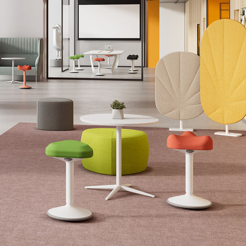 Современный барный табурет - R06 - Foshan Orcco Furniture Co., Ltd. - из губки / с основанием из нейлона / с центральной опорой