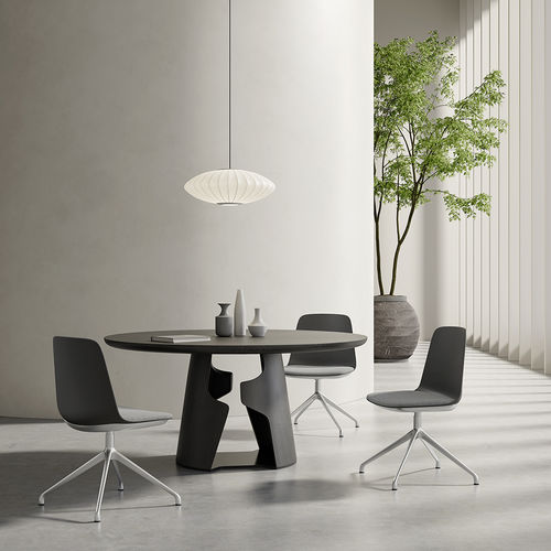 Стул для посетителей уникальный дизайн - Lola 04-A0 - Foshan Orcco Furniture Co., Ltd. - для интерьера / из полипропилена / из кожи