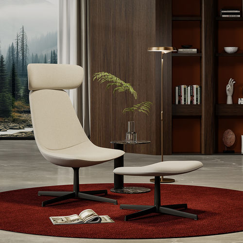 Кресло органический дизайн - Lola 70A - Foshan Orcco Furniture Co., Ltd. - из ткани / из губки / из алюминия