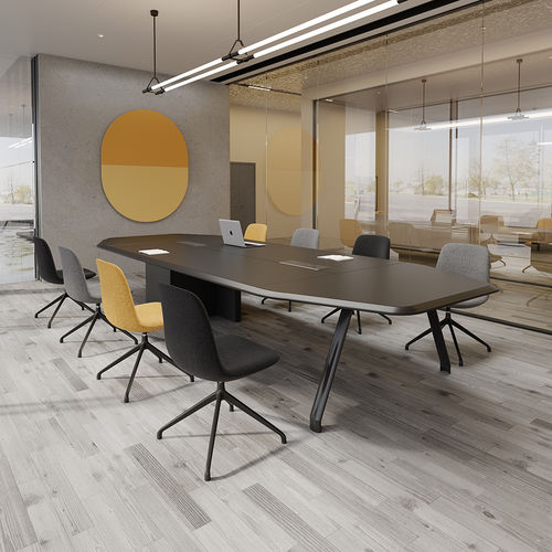 Современный стул для конференций - Lola 54C-04-A0 leisure chair - Foshan Orcco Furniture Co., Ltd. - для интерьера / из ткани / с основанием из алюминия