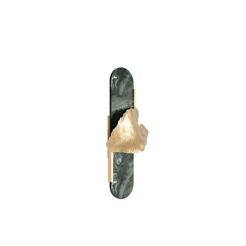Современный настенный светильник - LEAFUS SCONCE - Hommés Studio - для интерьера / из полированной нержавеющей стали / из мрамора