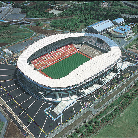 Архитектурная мембрана из ткани - FGT-800(KASHIMA SOCCER STUDIUM) - Chukoh Chemical Industries,Ltd. - из стекловолокна / из фторполимера / из стеклоткани с тефлоновым покрытием