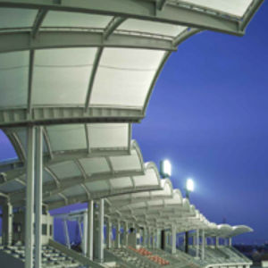 Архитектурная мембрана из ткани - FGT-800(WAVE KARIYA / MULTIPURPOSE GROUND） - Chukoh Chemical Industries,Ltd. - из фторполимера / из ПТФЭ / из стеклоткани с тефлоновым покрытием