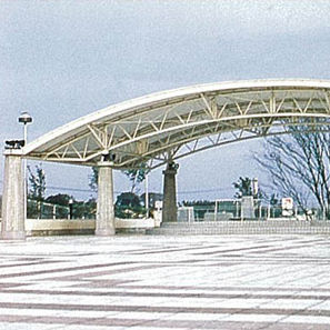 Архитектурная мембрана из ткани - FGT-800(ISHIOKA STATION PARK) - Chukoh Chemical Industries,Ltd. - из фторполимера / из ПТФЭ / из стеклоткани с тефлоновым покрытием