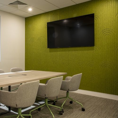 Акустическая панель для стены - ETCH - The Acoustics Company SAS - из ПЭТФ / с геометрической структурой / текстурированная
