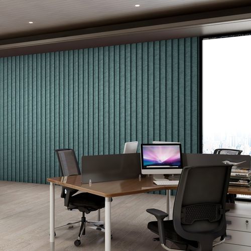 Акустическая панель для стены - IMPACT  - The Acoustics Company SAS - из ПЭТФ / из шифера / с геометрической структурой