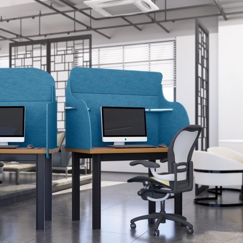Самонесущая акустическая панель - ZENVEIL - The Acoustics Company SAS - для рабочего стола / из ПЭТФ / прямоугольная