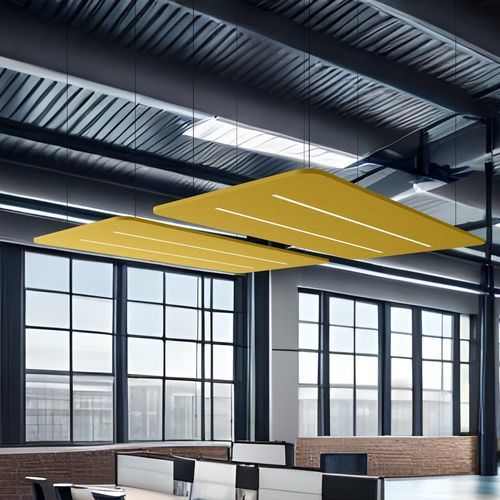 Акустическая панель для потолков - LUME - The Acoustics Company SAS - из ПЭТФ / из полиэфирного волокна / прямоугольная