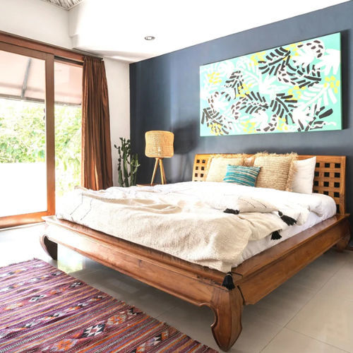 Кровать размер king size - My Bali Living - современная / из хлопка / из тикового дерева