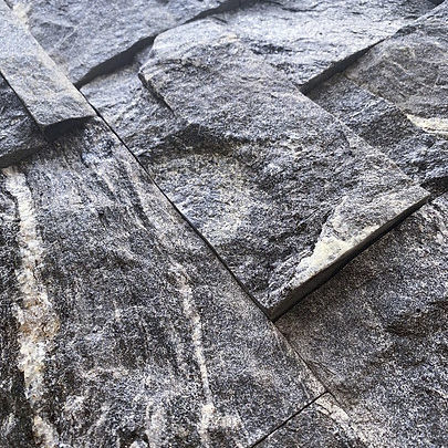 Облицовочная пластина из натурального камня - CARBONE SCHIST Z  - BRAZILIAN STONES - для интерьера / для наружного использования / приклеиваемая