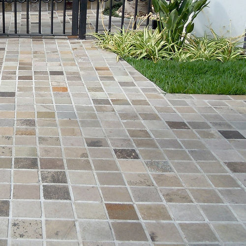 Уличная плитка из камня - VULCANO BONDED MESH  - BRAZILIAN STONES - для наружного применения / для террасы / для сада
