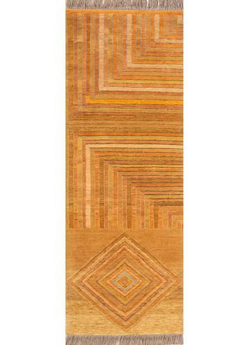 Современный ковер - GHAR KI DEEWAR - Jaipur Rugs - геометрический / из шерсти / из шелка