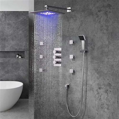 Настенный комплект для душа - TRIALO - FontanaShowers - современный / термостатический