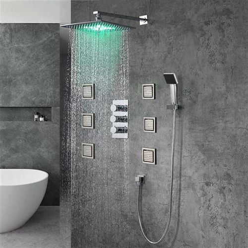 Встраиваемая лейка для душа - MILAN - FontanaShowers - квадратная / дождь