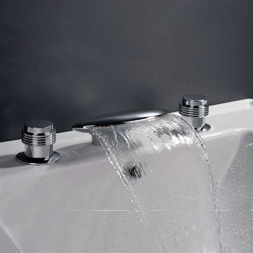 Однорычажный смеситель для ванны - BILLA CASCADE  - FontanaShowers - настольный / из латуни / из нержавеющей стали