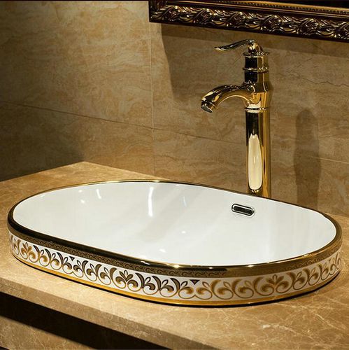 Встраиваемая раковина - CANNES  - FontanaShowers - из керамики / овальная / без отверстия