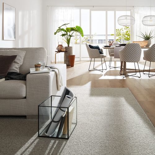 Тафтинговое ковровое покрытие - MOUNTAIN - JAB ANSTOETZ FLOORING - с вытяжным ворсом / из шерсти / однотонное