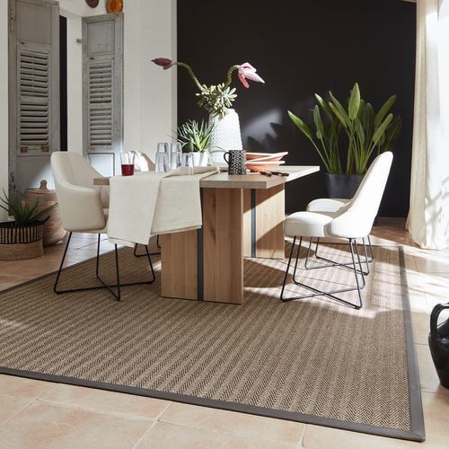 Тканое ковровое покрытие - LODGE - JAB ANSTOETZ FLOORING - из сизаля / для профессионального использования / с рисунком