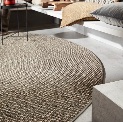 Современный ковер - NOMAD - JAB ANSTOETZ FLOORING - радужный мотив / из сизаля / из шерсти