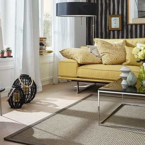Тканое ковровое покрытие - PEBBLES - JAB ANSTOETZ FLOORING - структурированное / из шерсти / из сизаля