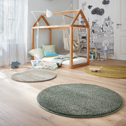Современный ковер - MOTO TWIST - JAB ANSTOETZ FLOORING - однотонный / из полиамида / круглый