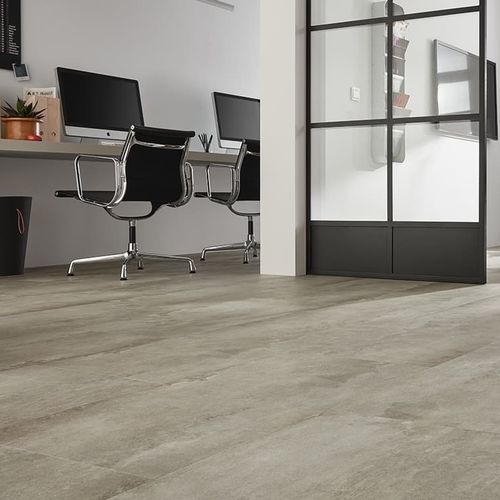 Виниловое напольное покрытие - USED CONCRETE CREME  - JAB ANSTOETZ FLOORING - для интерьера / для ступени / для офиса