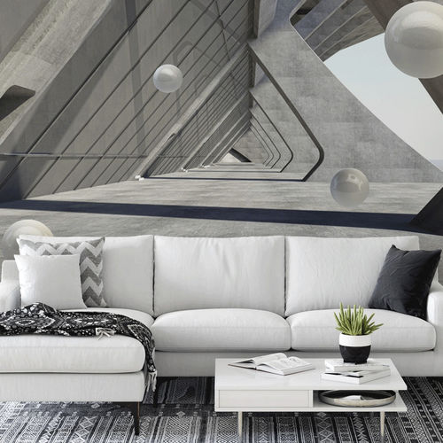 Современный обои - 3D industriel & trompe l'oeil - MuralConcept - из нетканых материалов / панорамный / с размерным эффектом